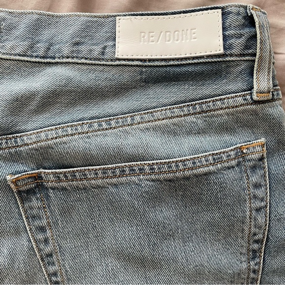 New Re/Done Low Rider Loose in Vintage Flow. Wide leg split seam low rise jean - Picture 13 of 16